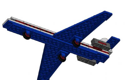 乐高687卡拉维尔飞机