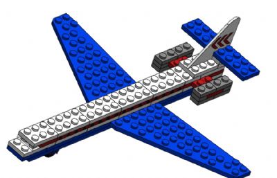 乐高687卡拉维尔飞机