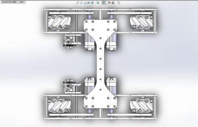 四轮驱动玩具车底盘模型