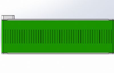 宽度480长度1630带肋条绿色皮带
