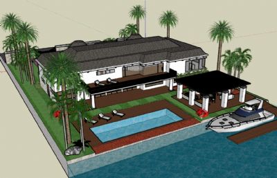 巨大的豪华豪宅