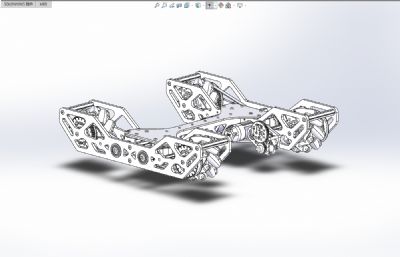 四轮驱动玩具车底盘模型