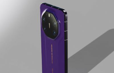 HUAWEI Mate 80 RS手机外壳模型,keyshot,c4d2024模型