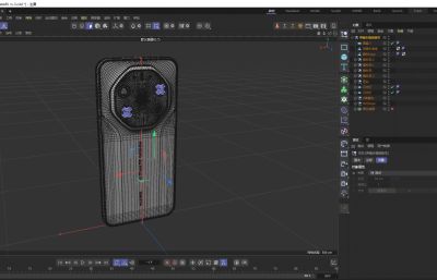 HUAWEI Mate 80 RS手机外壳模型,keyshot,c4d2024模型