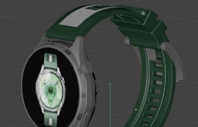 华为 watch gt6手表C4D模型,有keyshot+fbx文件