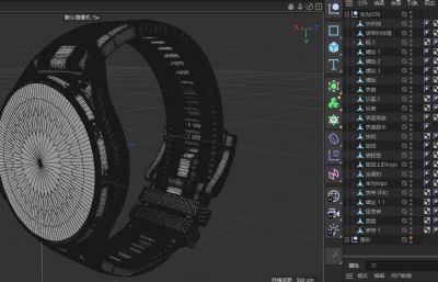 华为 watch gt6手表C4D模型,有keyshot+fbx文件