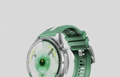 华为 watch gt6手表C4D模型,有keyshot+fbx文件