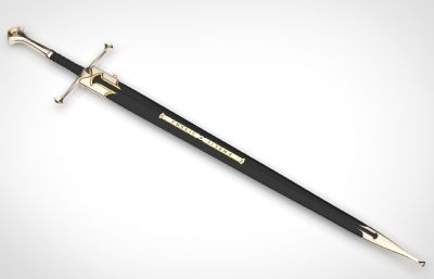 魔戒指环王Anduril安督瑞尔宝剑纳西尔圣剑（Narsil）,伊兰迪尔之剑,阿拉贡的佩剑