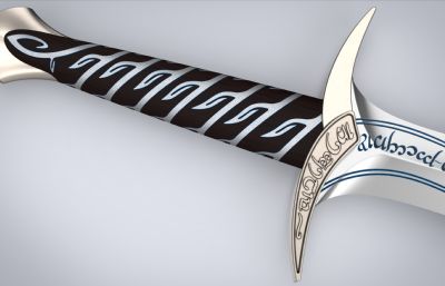 霍比特人佛罗多刺叮剑,指环王魔戒剑,巴金斯精灵王剑