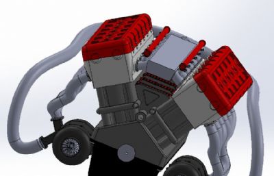 双涡轮增压V12发动机