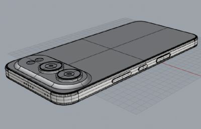 荣耀500手机3D模型
