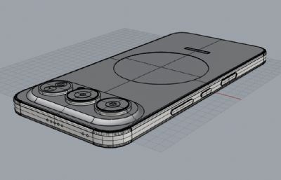 荣耀500 Pro手机3D模型
