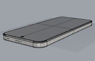 荣耀500 Pro手机3D模型
