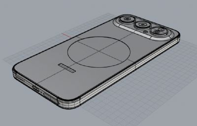 荣耀500 Pro手机3D模型