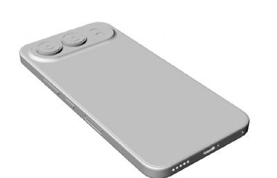 荣耀500手机3D模型