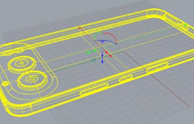 荣耀500手机3D模型