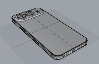 荣耀500手机3D模型