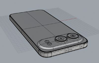 荣耀500手机3D模型