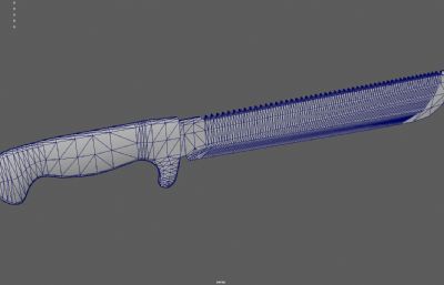 砍刀武器 挎刀塌陷模型