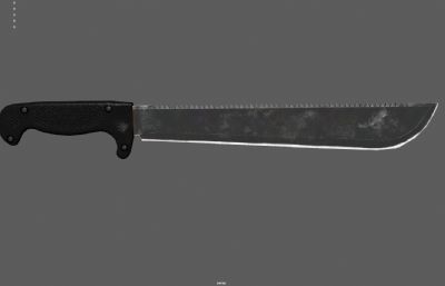 砍刀武器 挎刀塌陷模型