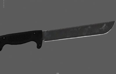 砍刀武器 挎刀塌陷模型