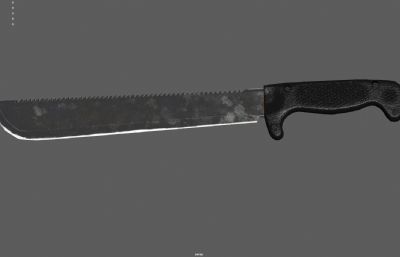 砍刀武器 挎刀塌陷模型