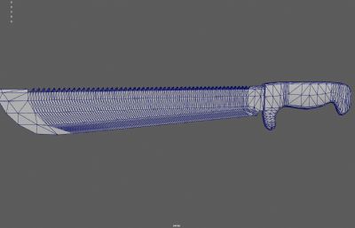 砍刀武器 挎刀塌陷模型
