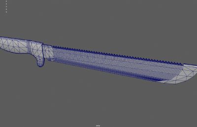 砍刀武器 挎刀塌陷模型