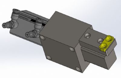 基于薄型气缸的阻挡组件