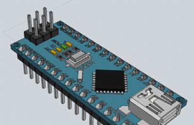 3d小型控制板模块