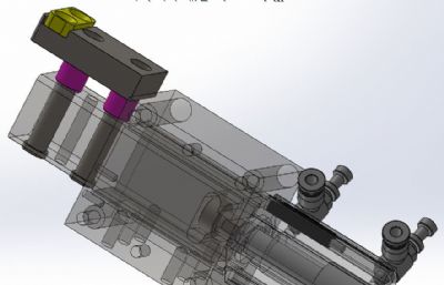 基于薄型气缸的阻挡组件