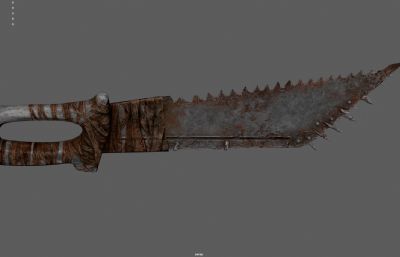 弯刀 生锈大砍刀 僵尸武器