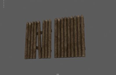 木桩护栏 栅栏 木围栏