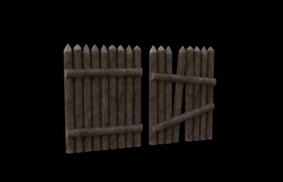 木桩护栏 栅栏 木围栏