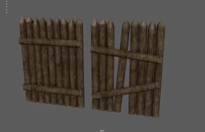 木桩护栏 栅栏 木围栏