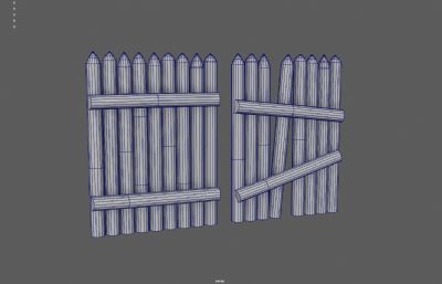 木桩护栏 栅栏 木围栏