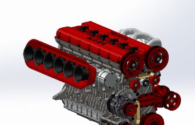 2JZ-GTE赛车发动机模型