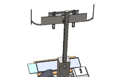 便携式人体工程学显示器键盘支架