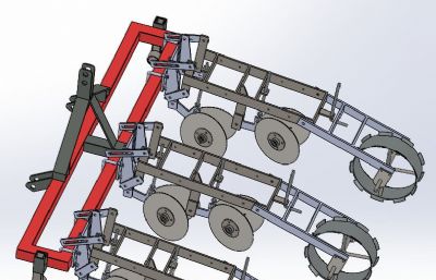 三行多籽播种机