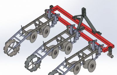 三行多籽播种机