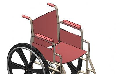 轮椅三维模型
