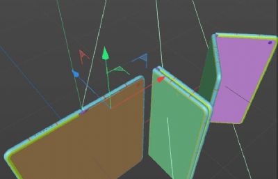 HUAWEI Mate X7手机C4D素模,有三个款