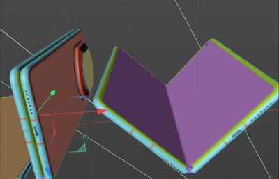 HUAWEI Mate X7手机C4D素模,有三个款