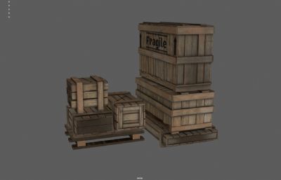 货箱木箱 装备箱 储物箱