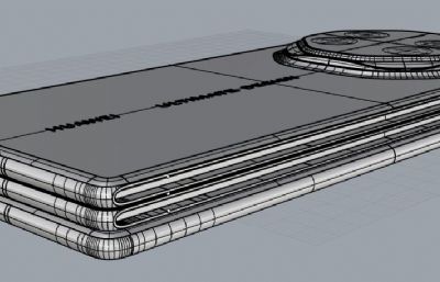 华为 Mate XT非凡大师手机3dm,stp模型