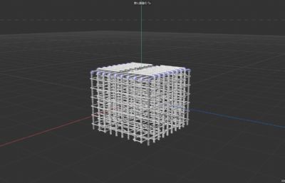 建筑钢筋支墩C4D模型带动画