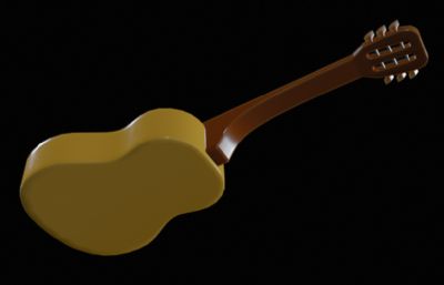 吉他/中模OBJ模型