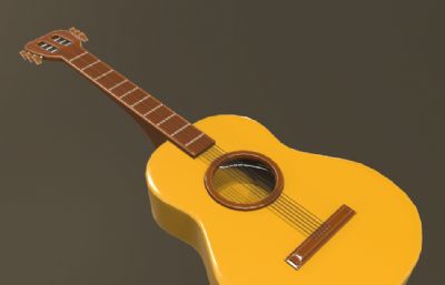 吉他/中模OBJ模型