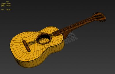 吉他/中模OBJ模型