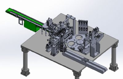 双转盘串联视觉检测机构